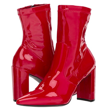 Red Patent Leather Ankle Boots loxandleather_chinese laundry