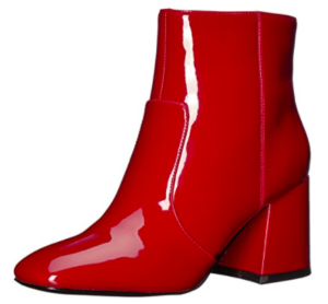 Red Patent Leather Ankle Boots loxandleatherninewest